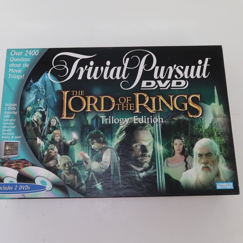 Lord of the Rings Trivial Pursuit 2004 2 DVD Edition Trivia Questions
